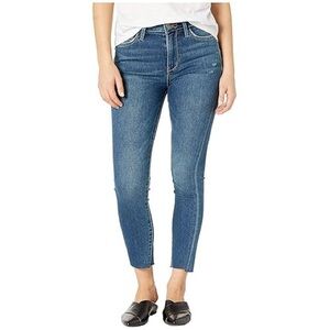 Sam Edelman Raw Hem Stiletto High Rise Skinny Ankle Jeans